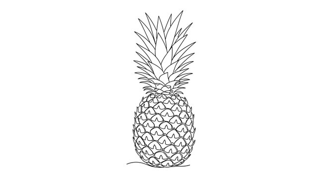Pineapple Fruit Illustration 1.