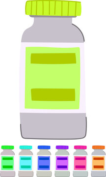 healthcare antibiotic pills cartoon. penicillin amoxicillin, tetracycline erythromycin, ciprofloxacin doxycycline healthcare antibiotic pills sign vector