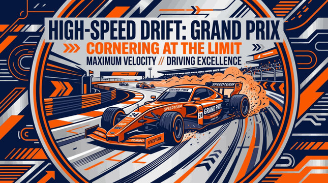High Speed Race Car Looping Track Danger Zone Action Extreme Sport
