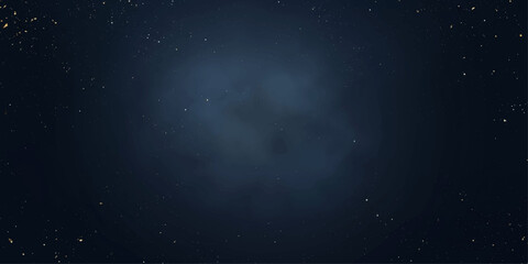 Abstract Blue Night Sky Background with Stars, Galaxy Nebula and Cosmic Space Dust, Cosmic Universe and Astronomy Theme Wallpaper © RABBANU