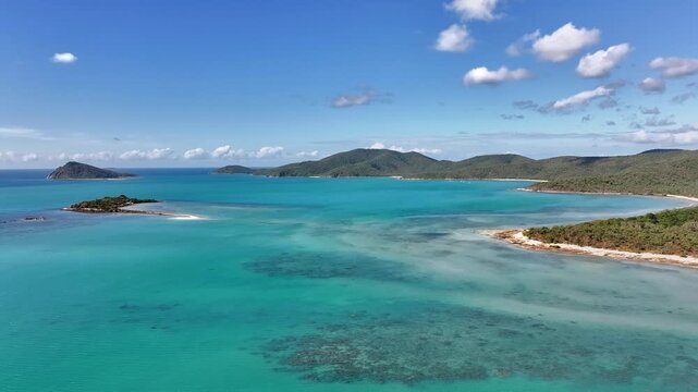 Spectacular cinematic aerial footage of Dingo Beach Queensland Australia