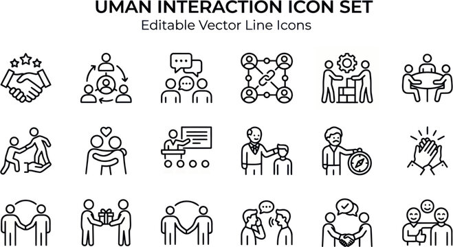 People interact and communicate in various teamwork settings and activities.