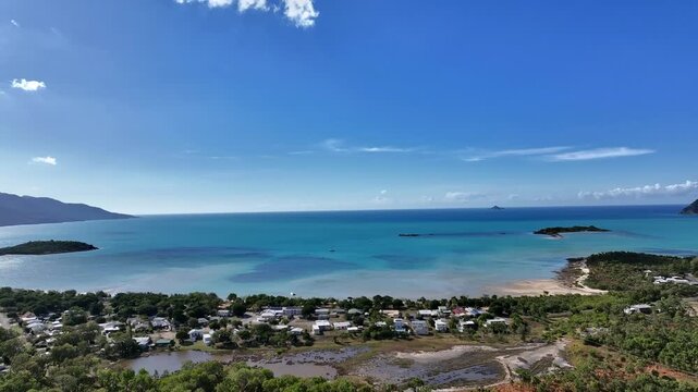 Spectacular cinematic aerial footage of Dingo Beach Queensland Australia