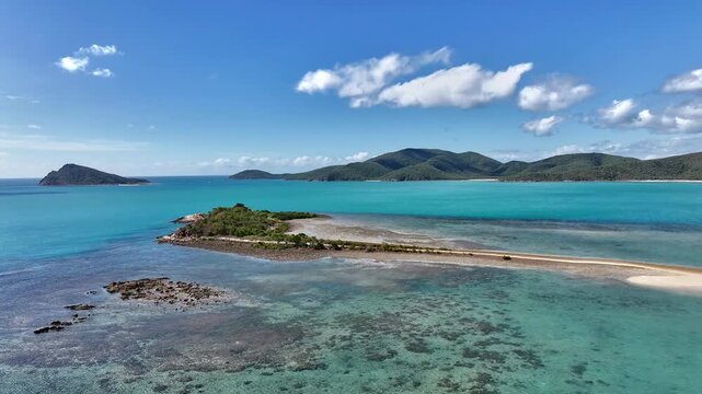 Spectacular cinematic aerial footage of Dingo Beach Queensland Australia
