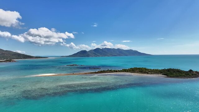 Spectacular cinematic aerial footage of Dingo Beach Queensland Australia