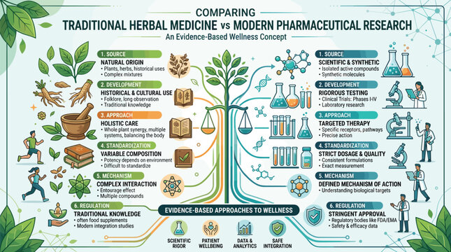 Traditional medicine versus pharma study.