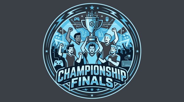 Esports Championship Winners Celebrate Victory With Trophy In Style