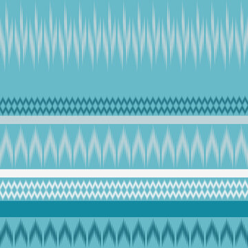 Ikat Blue Gary & White Seamless Patterns