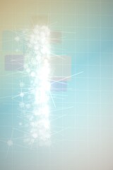 Abstract digital grid background with light rays and gradient