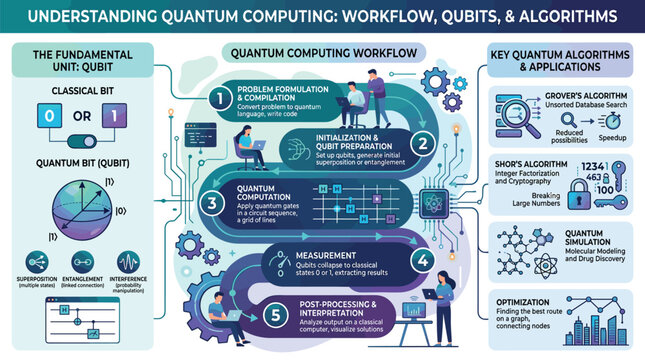 Educational guide to quantum bit technology.