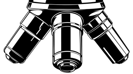 Microscope Objective Lens Turret Illustration © kiki__