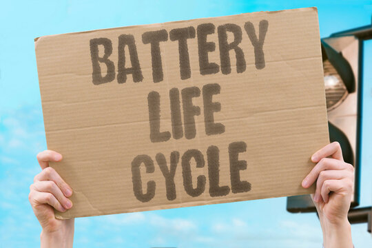 "Battery life cycle" The full lifespan of a cell includes disposal. LIFESPAN. INCLUDES. DISPOSAL. CELL. CYCLE.