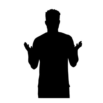 silhouette of a man