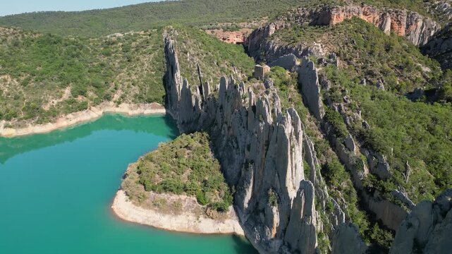 Tourism at Canelles Reservoir Finestres