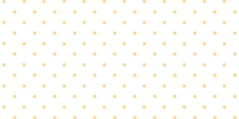 Soft polka dot pattern on a light cream background with subtle gold tones creating a seamless textured design for wallpaper, fabric, wrapping paper and modern minimal graphics © albaihaki