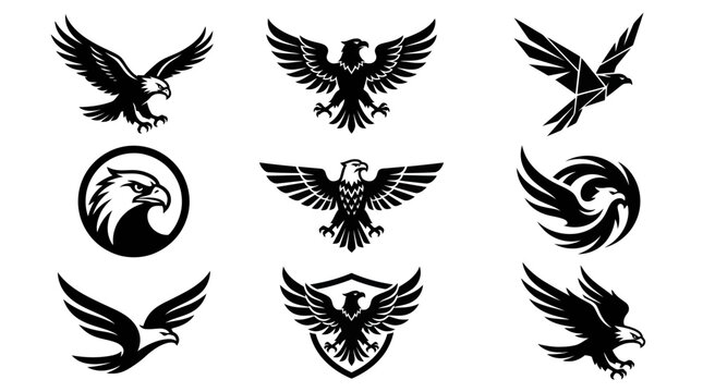 Eagle Logo Designs - Silhouette Collection