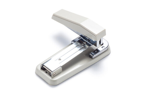 Metal stapler isolatd on white background