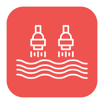Flyboarding Icon