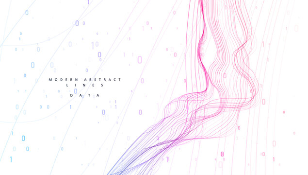 Abstract big data code representation. Modern high-tech data background. Graphic concept for your design