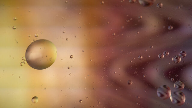 water drops on black background