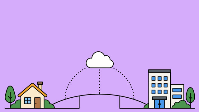 Cloud-based connectivity bridging the gap between home and office with a secure and seamless digital infrastructure