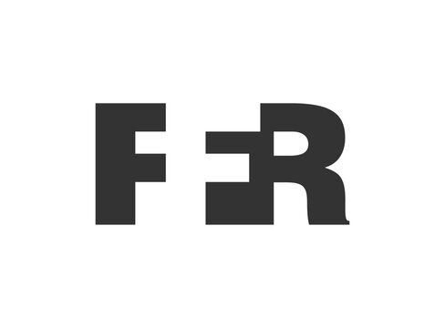 FFR logo design. Initial letter F F R bold font style for tech startups, consulting, corporate branding. Creative company name, headlines typography identity, trendy logotype.
