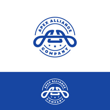 AA Monogram Circular Corporate Logo Design