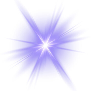 Light glare leaks Sharp blue magical, for greeting cards.