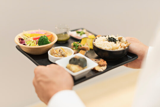 和食ランチプレートのクローズアップ