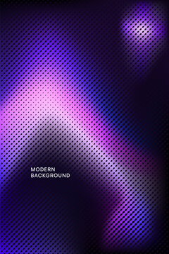 Abstract Purple Halftone Vertical Background for Poster and Cover Design