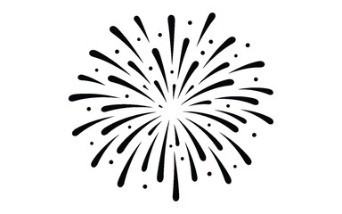 Firework icon vector illustration. celebration firework flat icon on white background. © DesignerKamran99