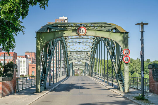 Eiswerderbr&uuml;cke, Insel Eiswerder, Hakenfelde, Spandau, Berlin, Deutschland