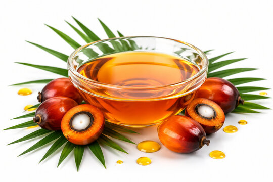 Palm Oil Bowl With Fresh Tropical Fruits