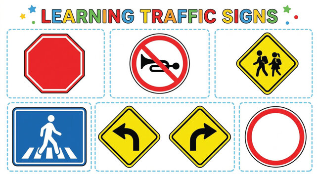 road sign warning