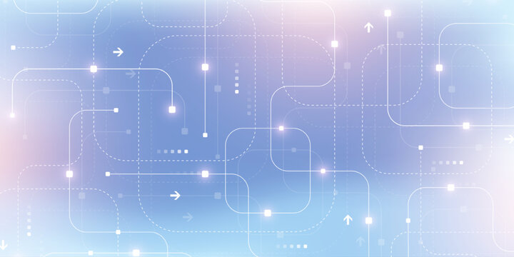 Abstract background with technology circuit board texture. Modern electronic motherboard texture. Engineering and communication concept for header, web banner, website, presentation