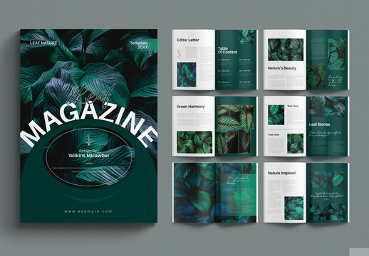 Leaf Nature Magaizne Template