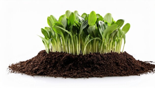 Soil Or Dirt Crop Isolated On White