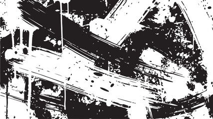 Obraz premium Abstract High-Contrast Stencil Urban Infrastructure Graphic in Black