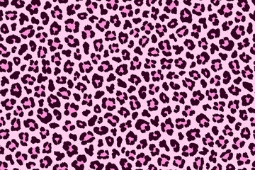 Fashion cold rose pink leopard seamless pattern, textured spots. Vector © Glitter_Klo
