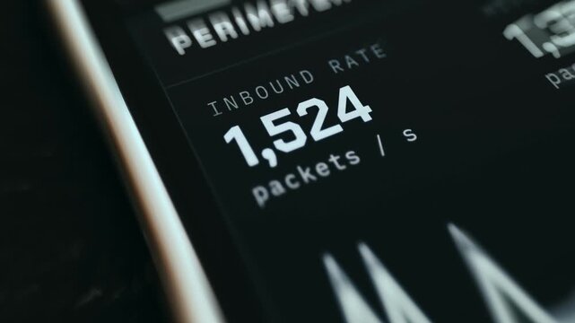 Live network inbound packets per second metric