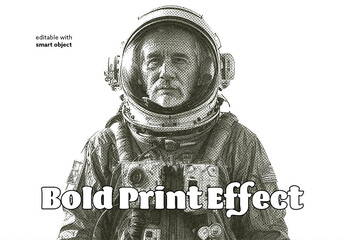Bold Print Photo Effect