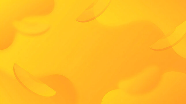 Vibrant mango inspired summer background with golden yellow abstract fluid shapes