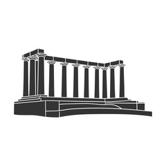 Naklejka premium Edinburgh vector illustration of the historic National Monument on Calton Hill
