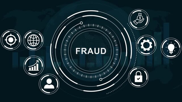 Fraud policy law. Business, Technology, Internet and network. Motion Graphic concept. animation