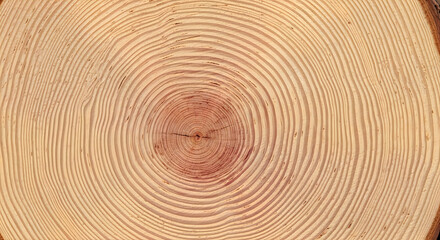 Fototapeta premium Tree stump cross section with visible growth rings