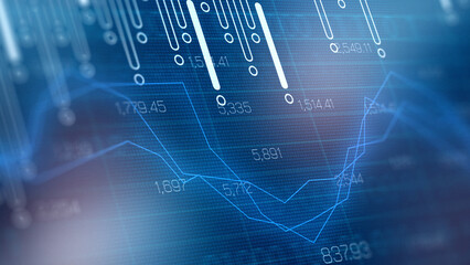 Fototapeta na wymiar Traders analyze charts and graphs for market trends and data interpretation in financial markets