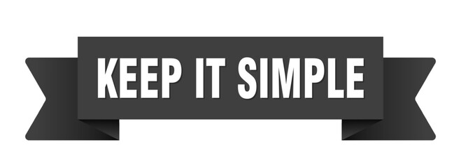 Fototapeta premium keep it simple ribbon isolated on transparent background. keep it simple ribbon