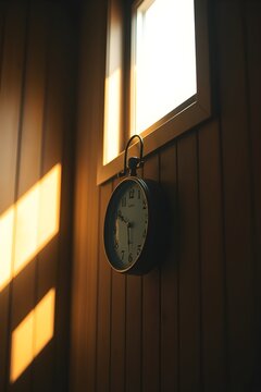 vintage clock on the wall