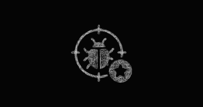 Sketch bug bounty icon animation - smooth progressive reveal