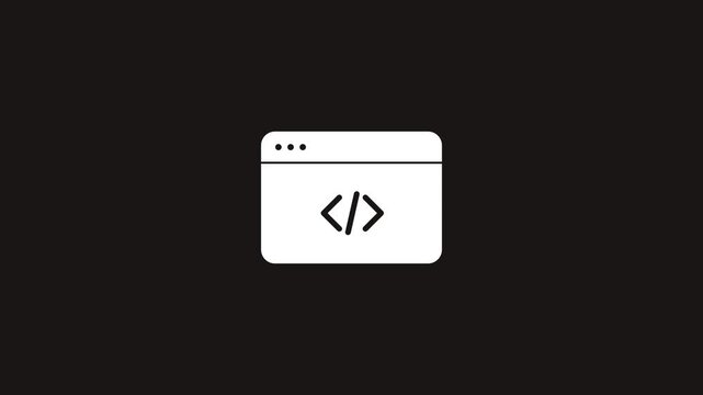 Coding and Development Interface Icon Animation for Web and Software Projects.